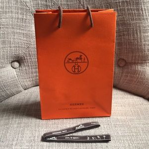 Hermes Paper bag and Ribbon Set